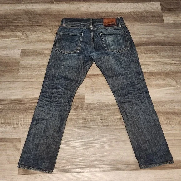 Circle of Friends Jeans Mens 28x27 Blue Selvedge Candiani Italy‎ Distressed - Picture 3 of 16